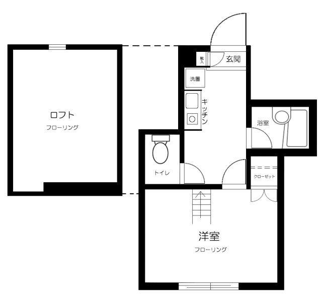 バーミープレイス都立大学(1K/1階)の間取り写真