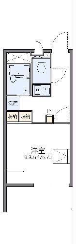 レオパレスカメリア(1K/2階)の間取り写真