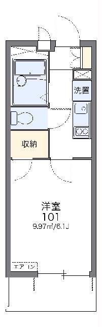 レオパレスハネダ(1K/3階)の間取り写真