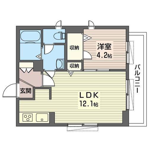 BOAR MOUSE(1LDK/1階)の間取り写真