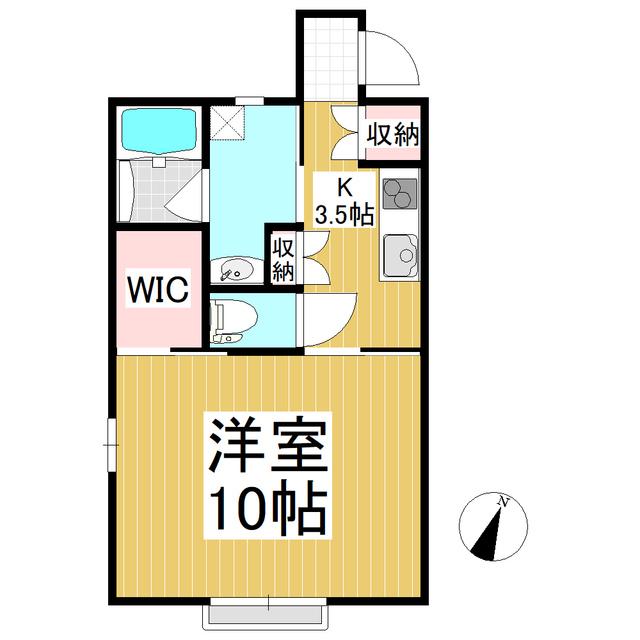 TOSCA YOSHIDA(1K/2階)の間取り写真