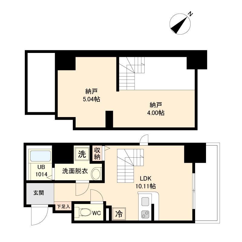 MODERN PALAZZO天神東グランM(1LDK/7階)の間取り写真