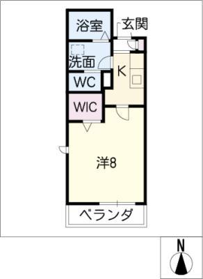 タウンコート清住(1K/1階)の間取り写真
