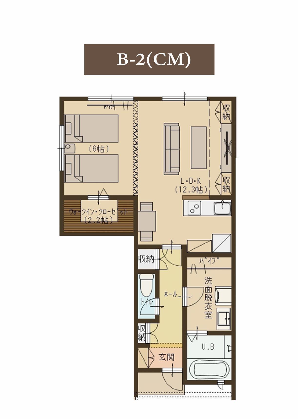 ユーソニアンVILLA・要町B棟(1K/1階)の間取り写真