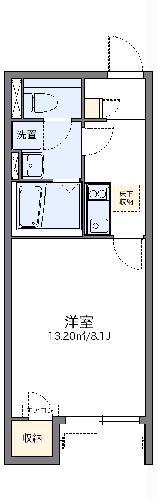 レオネクストふたば(1K/1階)の間取り写真