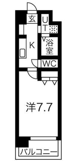 サニー東山(1K/2階)の間取り写真