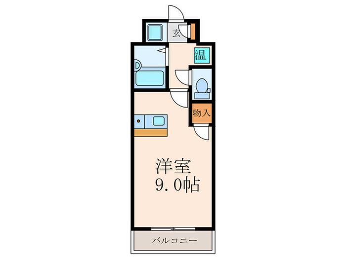 グローリー北方II(ワンルーム/8階)の間取り写真