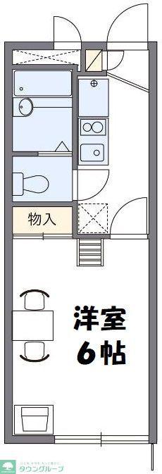 レオパレスアトリオ(1K/1階)の間取り写真