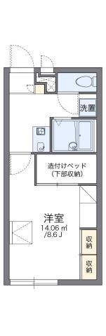 レオパレスANNIE(1K/1階)の間取り写真