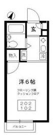 ベルシオン長沼(ワンルーム/2階)の間取り写真