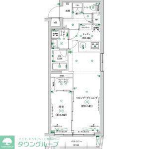 ガレリアレジデンス大泉学園(1LDK/2階)の間取り写真