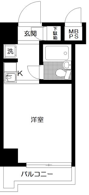日神パレス西台第2(ワンルーム/2階)の間取り写真