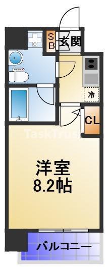 T´S SQUARE城東野江(1K/2階)の間取り写真