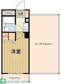 ライオンズマンション八王子第六(ワンルーム/5階)の間取り写真