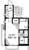 ERST K HAUS(1K/3階)の間取り写真