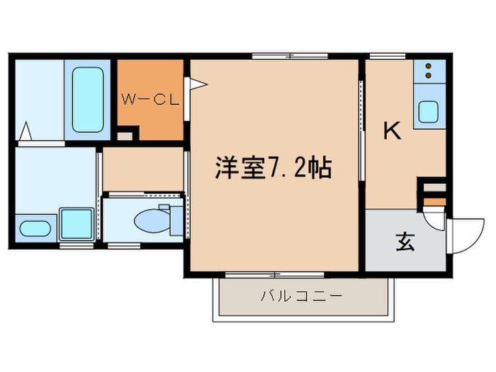 グランド本郷(1K/2階)の間取り写真