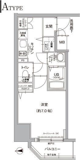 エスリード大須デュオ(1K/5階)の間取り写真