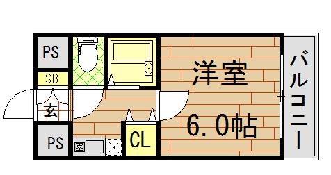 イマザキマンション エヌワン(1K/7階)の間取り写真