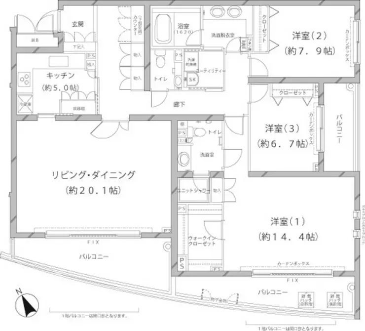 MFPRコート代官山 2階階 間取り