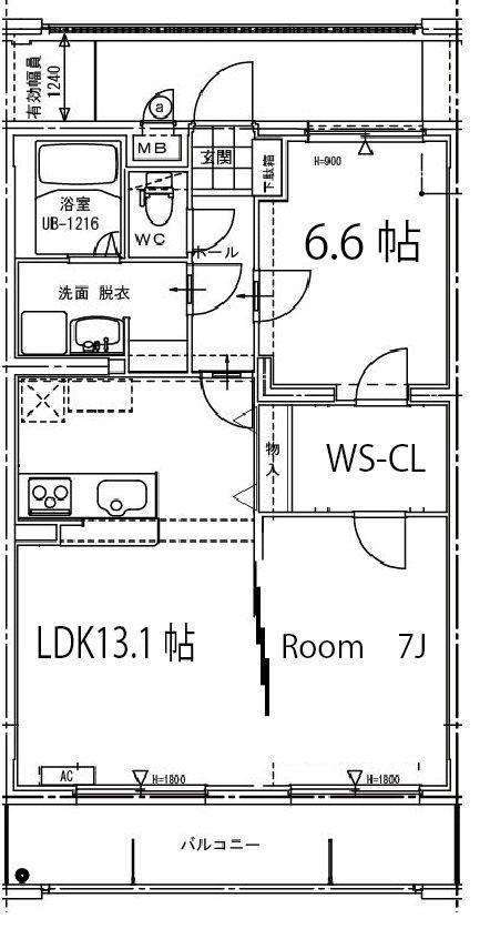 ピエールオリジン(2LDK/1階)の間取り写真