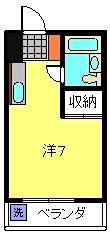 イグチマンション(ワンルーム/3階)の間取り写真