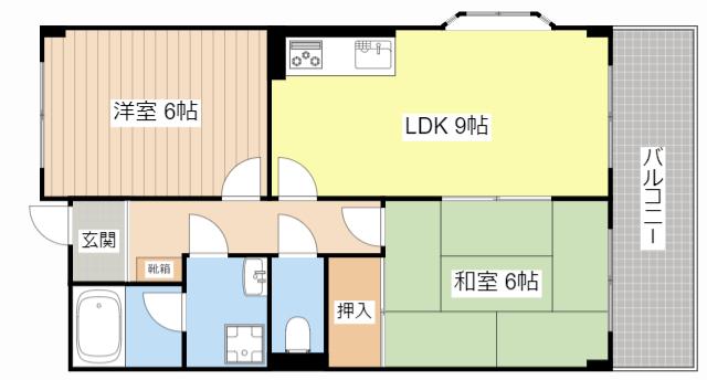 NEO MILLENNIUM(2LDK/2階)の間取り写真