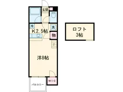 セザンヌ大塚(ワンルーム/2階)の間取り写真