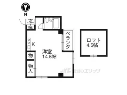 JO-INジェミニビル(1K/5階)の間取り写真