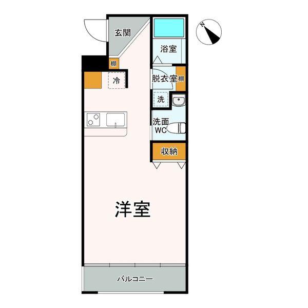 ARCO15(ワンルーム/3階)の間取り写真