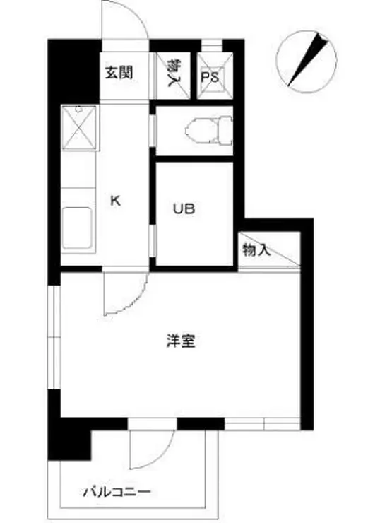 スカイコート東日本橋 9階階 間取り