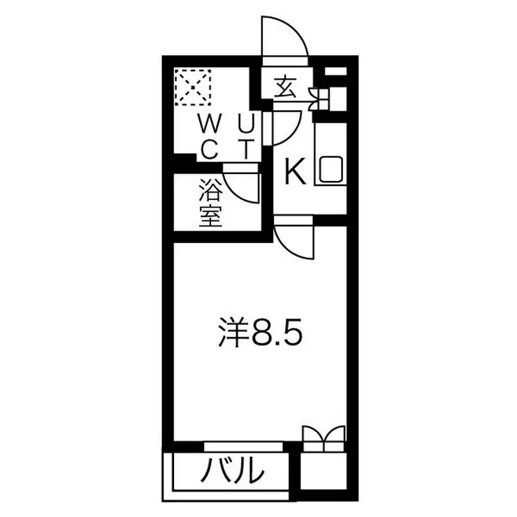 スパシエソリデ目黒 1階階 間取り