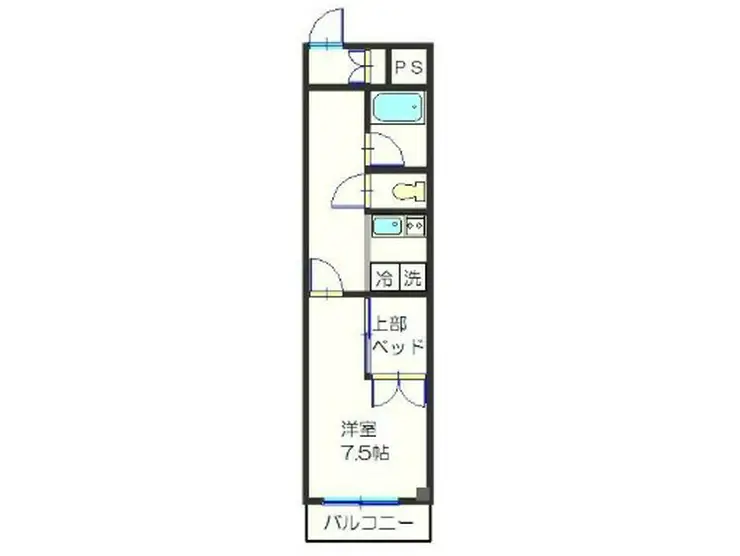 シングルハイツ並木 3階階 間取り
