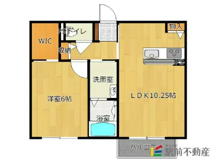 シャーメゾンオオタ(1LDK/1階)の間取り写真