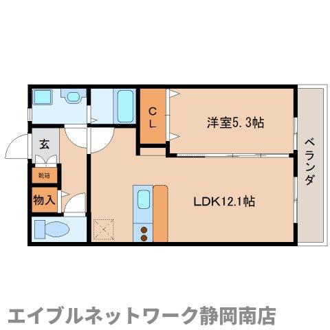 カトルパレ 小石川(1LDK/2階)の間取り写真