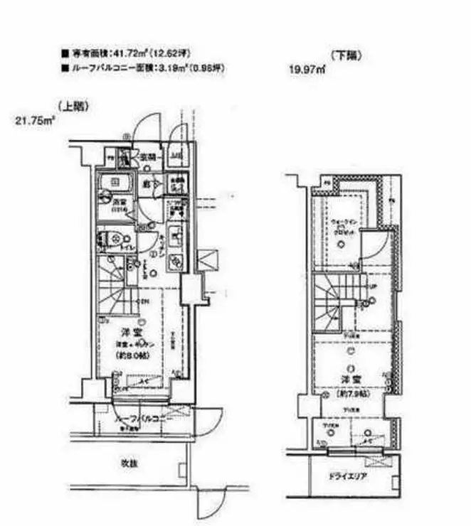 ヴィーダ文京関口 1階階 間取り