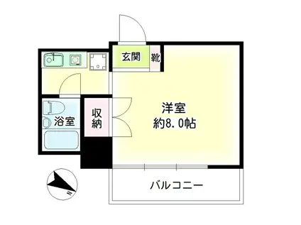 第139新井ビル(1K/5階)の間取り写真