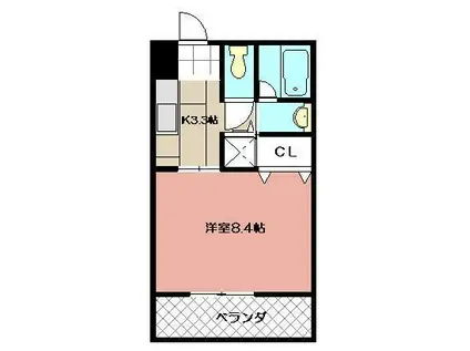 THE SQUARE・KOBAI PREMIUM(1DK/5階)の間取り写真