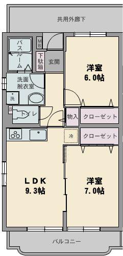 トレンタ・ノーべ(2LDK/1階)の間取り写真