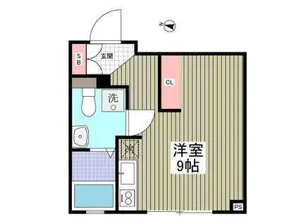 ルナーリア(ワンルーム/3階)の間取り写真