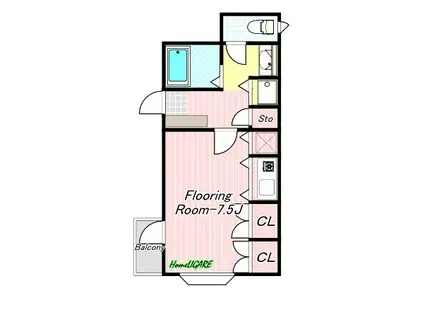 FOREST COURT 葛西(1K/5階)の間取り写真