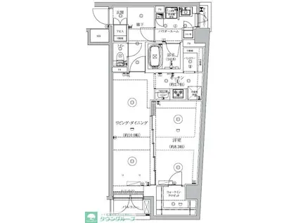 GENOVIA北池袋SKYGARDEN(1LDK/5階)の間取り写真