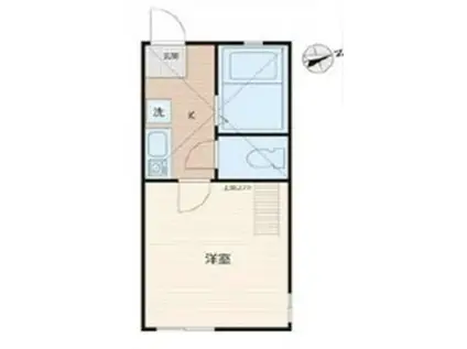 コンフォートスクウェア新子安(1K/2階)の間取り写真