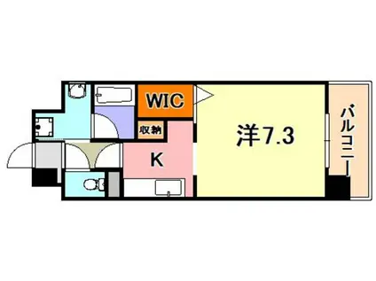 CANAL COURT KOBE(ワンルーム/5階)の間取り写真