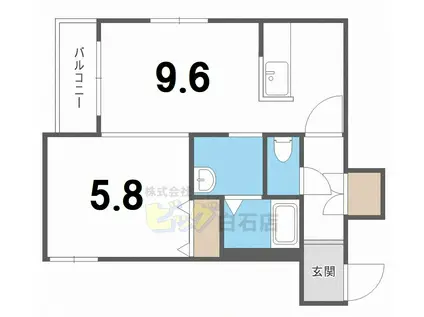 コージープレイス栄通(1LDK/4階)の間取り写真