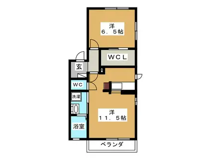 RELIEF SITE(1LDK/1階)の間取り写真