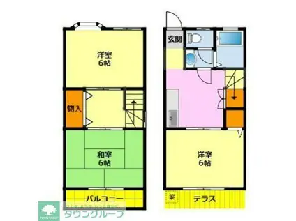 コートハウスK&M(3K/1階)の間取り写真