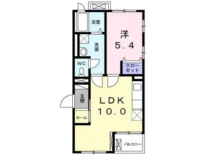 プライムヒル哲学堂(1LDK/3階)の間取り写真