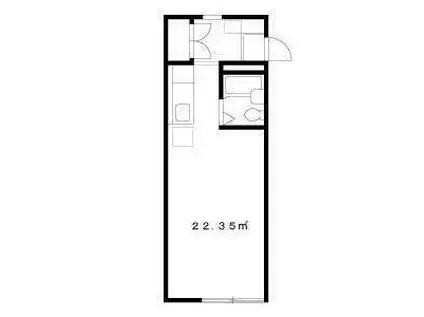 エステートピア松下(ワンルーム/1階)の間取り写真