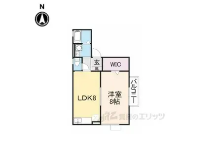 エクセレントステージ(1LDK/1階)の間取り写真
