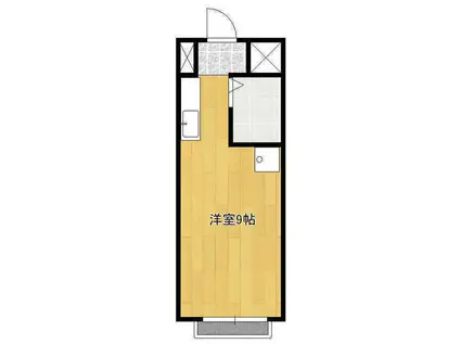 ファースト見川(ワンルーム/4階)の間取り写真